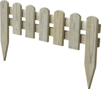 Image de Bordure à planter Stackette bois naturel, H.30 x L.60 cm
