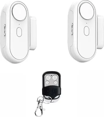 Immagine prodotto di INF Allarme Wireless per Porta/Finestra con Telecomando - 2 Allarmi e Sensore Magnetico