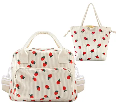 Produktbild von Solidchoice – Isolierte Lunchtasche mit verstellbaren Schultergurten und mehreren Fächern