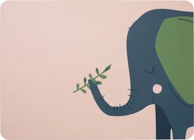 Immagine prodotto di ASA Selection tovaglietta per bambini, Emma elephant rose