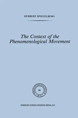 Produktbild von The Context of the Phenomenological Movement