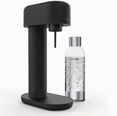 Produktbild von Mysoda Ruby 2,Design- Wassersprudler (All Black) mit 1L Flasche