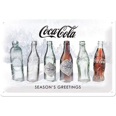 Zdjęcie produktu dla Metalowy Plakat 20 X 30Cm Coca-Cola Snow White