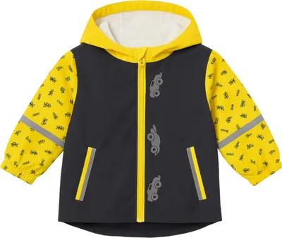 Produktbild von Lupilu Matsch- und Buddeljacke wasserdicht mit Kapuze & Reflektoren Gelb 86/92