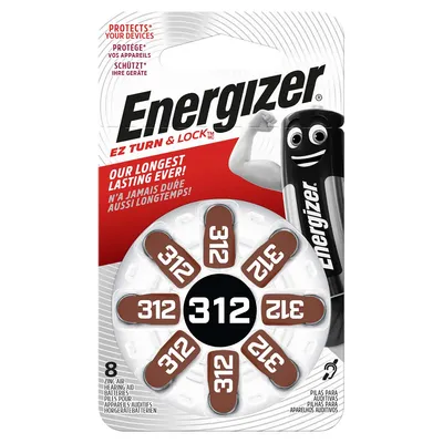 Immagine prodotto di Energizer 312 SP-8 batterie a bottone per audioprotesi 8pz 1,4V EN-634924
