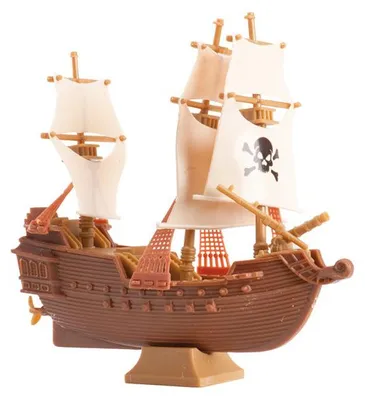 Produktbild von Piratenschiff Kuchendeko aus Kunststoff - Einheitsgröße
