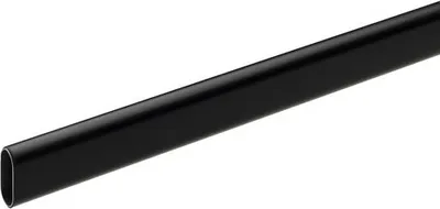 Produktbild von Schrankrohr oval 2000 mm Stahl schwarz