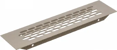 Produktbild von Lüftungsgitter 60x245mm Stegblech Aluminium Belüftungsgitter versetze ovale Lochung Hellanthrazit