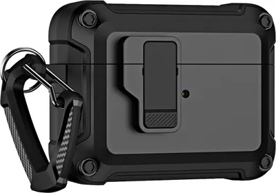 Produktbild von Airpods 4 Pro Armor Case mit Karabiner - Schwarz