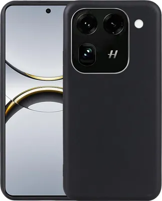 Produktbild von Mobigear Basics Schutzhülle für das OPPO Find X9 Pro, flexibles TPU-Rückgehäuse, schwarz
