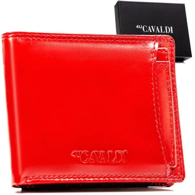 Obrázek produktu pro 4U Cavaldi etui na karty z přírodní kůže červené 11x9 cm