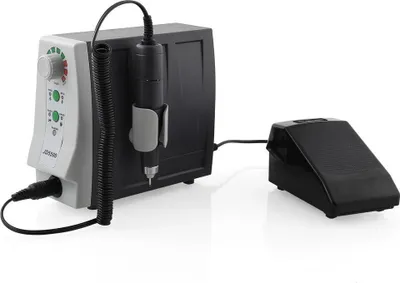 Produktbild von Professioneller Nagelfräser Hochleistung Für Nagelstudio/Privaten Gebrauch, Leise und Keine Vibration, Elektrisches Maniküre- Pediküre Set Inklusive Fußpedal und 4 Bits, 35000 U/Min, 65W JD5500