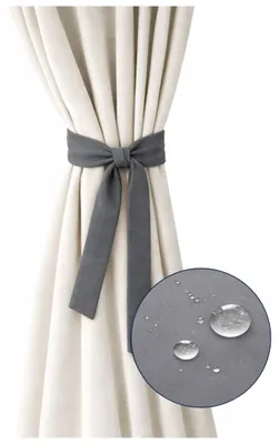 Imagen del producto de Soporte para cortinas impermeable, 150 x 8 cm, color gris