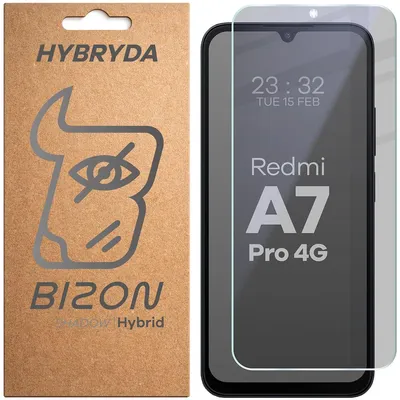 Produktbild von Hybridglas mit Privatschutzfilter für Xiaomi Redmi A7 Pro 4G, Bizon Hybrid Shadow, Matt