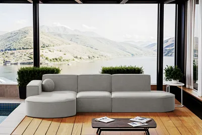 Produktbild von Kaiser Möbel Gartenmöbel Ecksofa,Couch ,Sofa L-Form Garten Modena L Patio Hellgrau Links