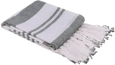 Zdjęcie produktu dla Biały/zielony ręcznik fouta hammam (do sauny i na plażę)
