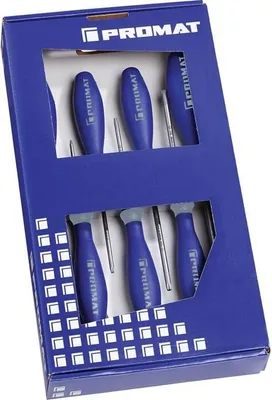 Produktbild von Schraubendrehersatz 7-tlg.TORX® Mehrkomponentengriffen Rundkl.PROMAT