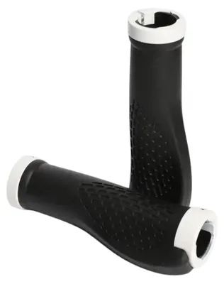 Produktbild von Fahrradgriffe Ergonomisch Lenkergriffe Gummi Griffe Weiß für eBike City rad MTB