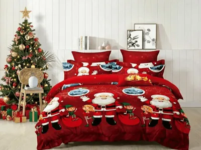 Produktbild von SANTALAND Mikrofaser-Bettwäsche rot. Bettwäschegröße: 70 x 80 cm | 140 x 200 cm