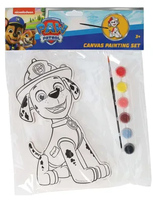 Obrázek produktu pro Plátno na malování PAW Patrol – Marshall – včetně štětce a 6 barevných barev