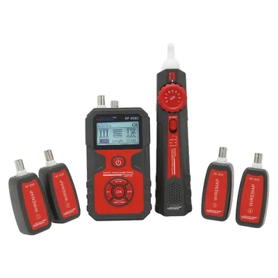 Obrázek produktu pro Tester kabelů, přenosný vyhledávač kabelů, vyhledávač síťových testů, NF-858C