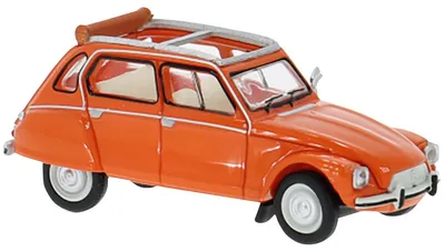 Immagine prodotto di Modellino di auto Citroën Dyane, arancione, 1976.
