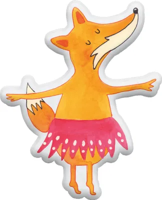 Produktbild von Mr. & Mrs. Panda Dekokissen Fuchs Ballerina 70 cm - Weiß - Geschenk, Schmusekissen, Kuschelkissen, Kuscheltier, Plüschtier, Geburtstag, Tanzen, Zierkissen
