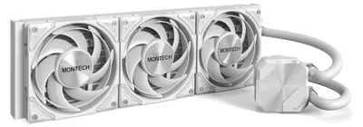 Zdjęcie produktu dla Montech HyperFlow Silent 360, Chłodnica cieczy all-in-one, 12 cm, 129,5 m³/h, Biały