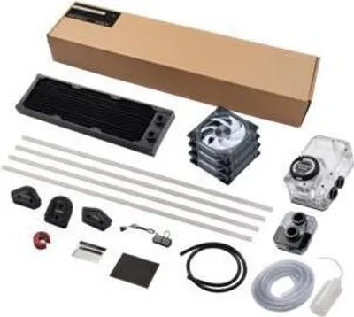 Produktbild von Phanteks EZ-Fit 360 D30-Kit, Flüssigkeitskühlung, 12 cm, Transparent, Weiß