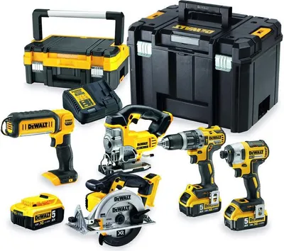 Zdjęcie produktu dla Dewalt Zestaw Combo Elektronarzędzi Dcd791 Dcg405 Dch273 Dcf887 Dcf899