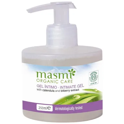 Produktbild von Masmi Sanfter Intimhygiene-Gel mit Ringelblumen- und Heidelbeerextrakt, 250ml