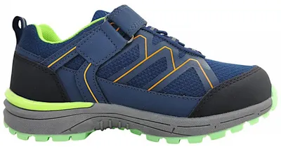 Imagen del producto de Zapatos para niños Jela, modelo botín, para niños, con cierre de velcro, zapatos de senderismo, color azul, para senderismo