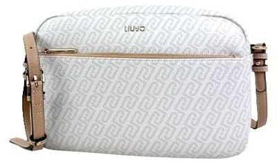Produktbild von Liu Jo Caliwen Umhängetasche mit braunem Monogramm, Polyester, 30 x 21 x 7,5 cm, verstellbarer und abnehmbarer Schultergurt