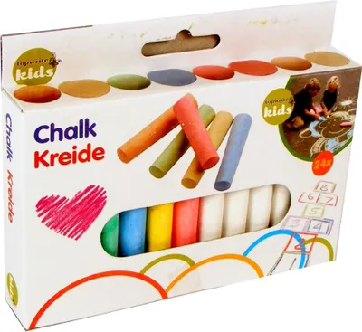 Produktbild von 24 Stangen Straßenkreide / Straßenmalkreide