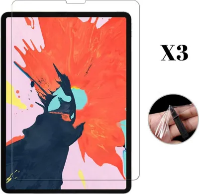 Obrázek produktu pro Ochranná fólie pro iPad PRO 2018 - 11" [3 kusy] Flexibilní průhledná plastová ochranná fólie Phonillico®