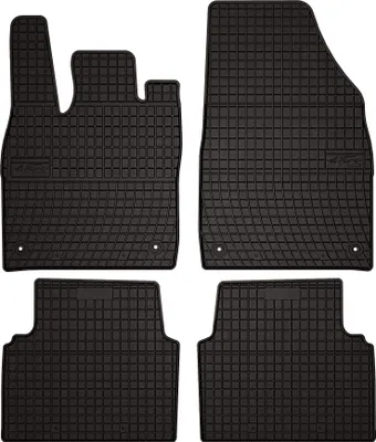 Image de Tapis de sol voiture en caoutchouc pour Volkswagen ID.3 (2019-, hatchback) Noir, lot de 4 pièces, fixations