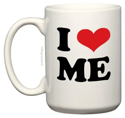 Keramik Kaffeetasse 443 ml, Liebesherz-Design, lustig