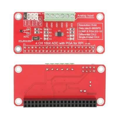 Obrázok produktu pre ADC, ADC modul, ADC doska, analógovo-digitálny modul, analógovo-digitálny prevodník