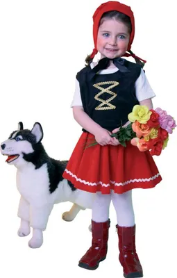 Produktbild von Rotkäppchen Märchen Kinderkostüm Karnevalskostüm Gr: 86/92 mehrfarbig Neu