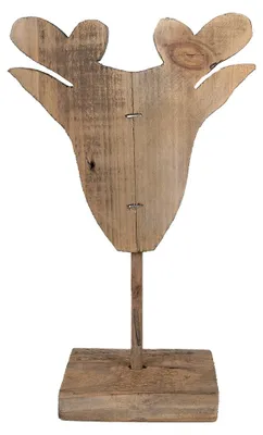 Immagine prodotto di Renna decorativa Clayre & Eef 16x8x25 cm in legno marrone