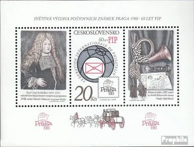 Produktbild von Briefmarken Tschechoslowakei 1986 Mi Block67A (kompl.Ausg.) postfrisch Briefmarkenausstellung