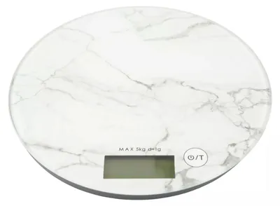 Image de Balance de cuisine numérique design marbre Balance de boulangerie Balance de ménage , couleur:blanc