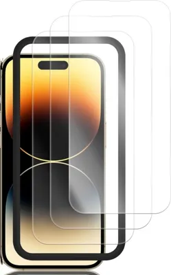 Produktbild von INF HD-Hartglasfolie aus Aluminiumlegierung, vollständige Abdeckung, sturzsicher, für iPhone Transparent iPhone 14 Pro