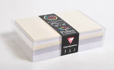 Produktbild von Pollen Pack 5er Set 40 Umschläge und 40 Karten, 114x162mm - Sortierung 20842C