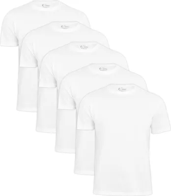 Produktbild von Cotton Prime® 5er Pack T-Shirt Basic O-Neck XXL Weiss