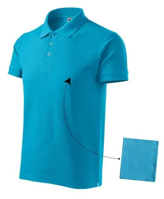 Productafbeelding van Malfini - Herenpoloshirt, katoen, model PP10276 (maat L) (blauw)