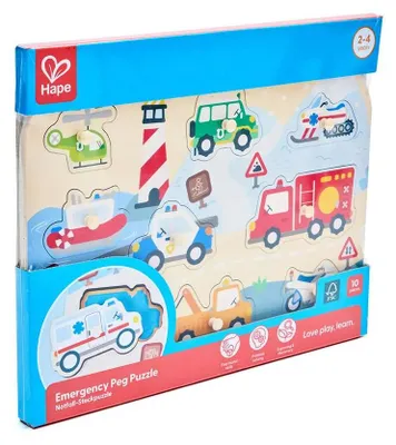 Produktbild von Hape Notfallfahrzeuge Puzzle 9 Stücke Kinder One Size