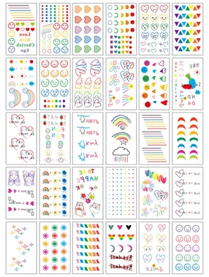 Produktbild von INF Trendy – Temporäre Tattoos – 30 einzigartige Designs