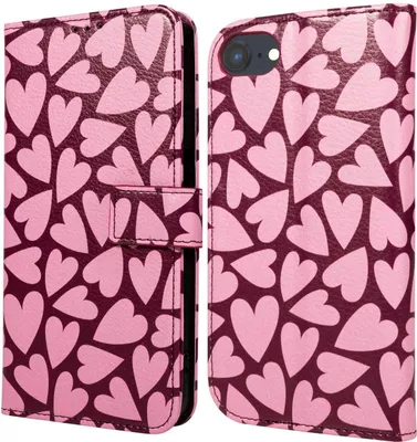 Obrázek produktu pro imoshion Designové skládací pouzdro iPhone SE (2022 / 2020) / 8 / 7 / 6(s) - Hearty Blush