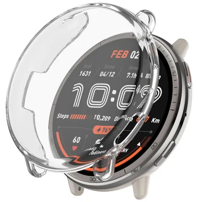 Obrázek produktu pro Pro Amazfit Active 2 Galvanizovaný plný kryt TPU Ochranný kryt hodinek Transparentní